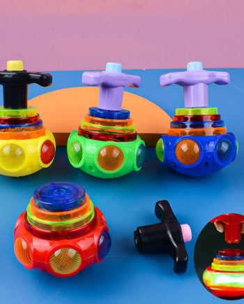 3881 1hhn33 Gyro Flashing Spinning Top Toy Colorful Rotating Fun for Kids