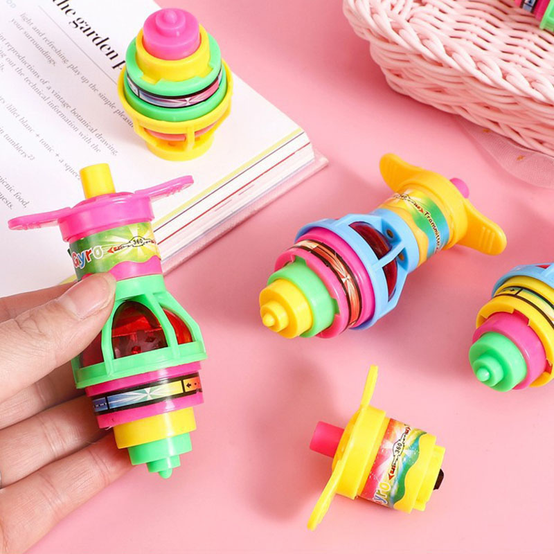 3881 7jyi16 Gyro Flashing Spinning Top Toy Colorful Rotating Fun for Kids