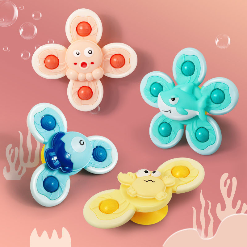 4083 wgmz5k Spinning Suction Cups A Stimulating and Educational Bath Toy for Baby's Development and Stress Relief