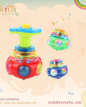 Flashing Spinning UFO Top - Kids LED Gyroscope Toy