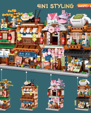 5853 rpuwy9 4 in 1 Japanese Architecture Building Blocks For Children