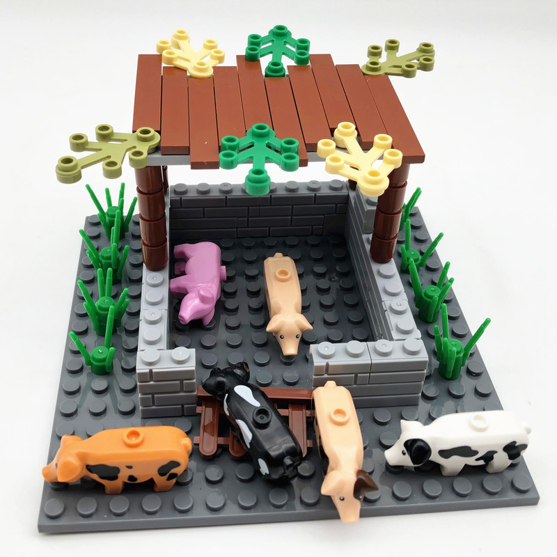 7056 7lk01y Build Your Own Piggery Ranch with the 2022 MOC Bricks Set