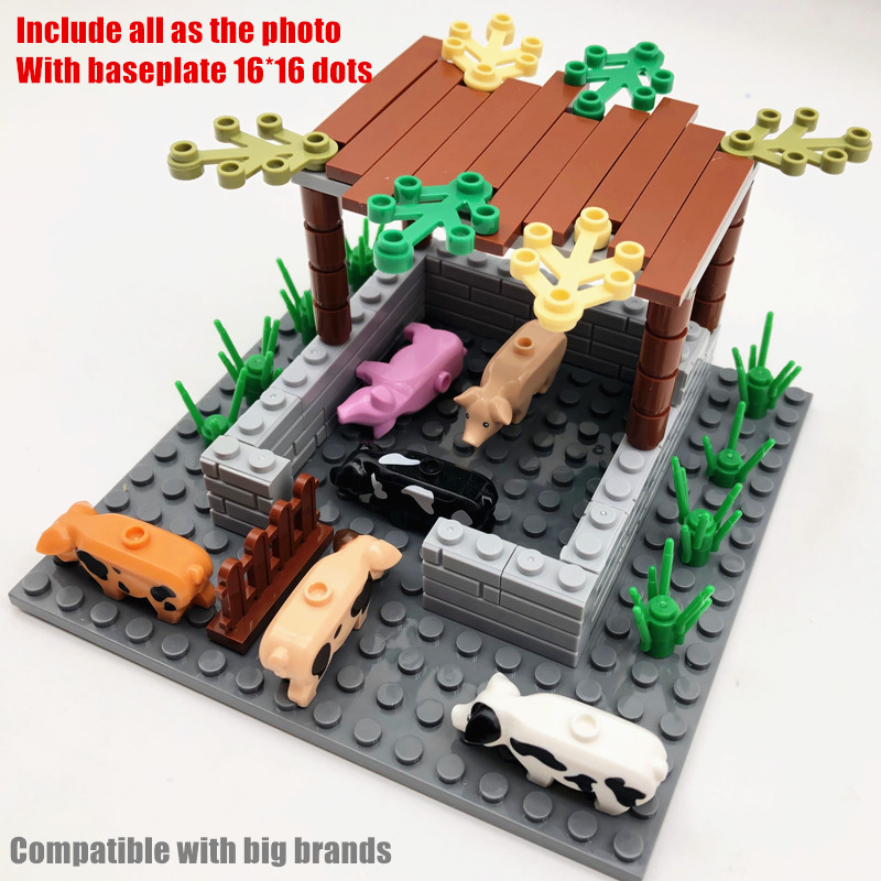 7056 p4yqks Build Your Own Piggery Ranch with the 2022 MOC Bricks Set