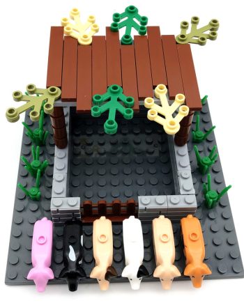 7056 qhtqba Build Your Own Piggery Ranch with the 2022 MOC Bricks Set
