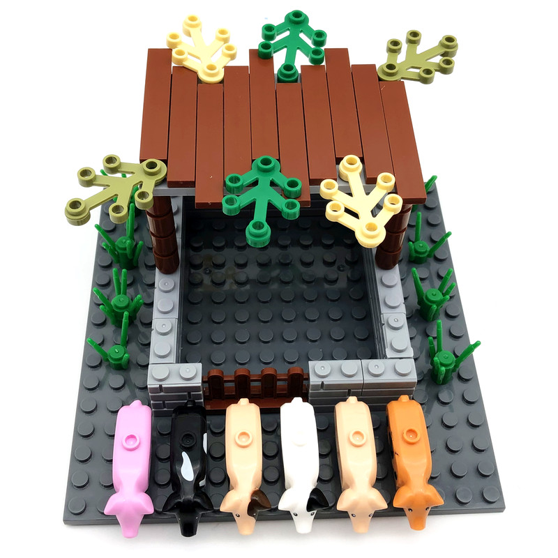 7056 qhtqba Build Your Own Piggery Ranch with the 2022 MOC Bricks Set