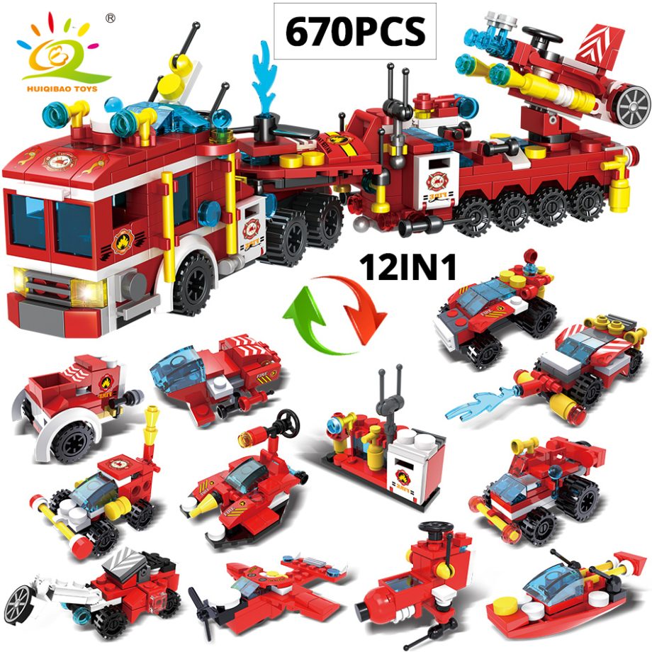 7243 Fire Fighting Trucks Set – Build Your Own Fire Brigade