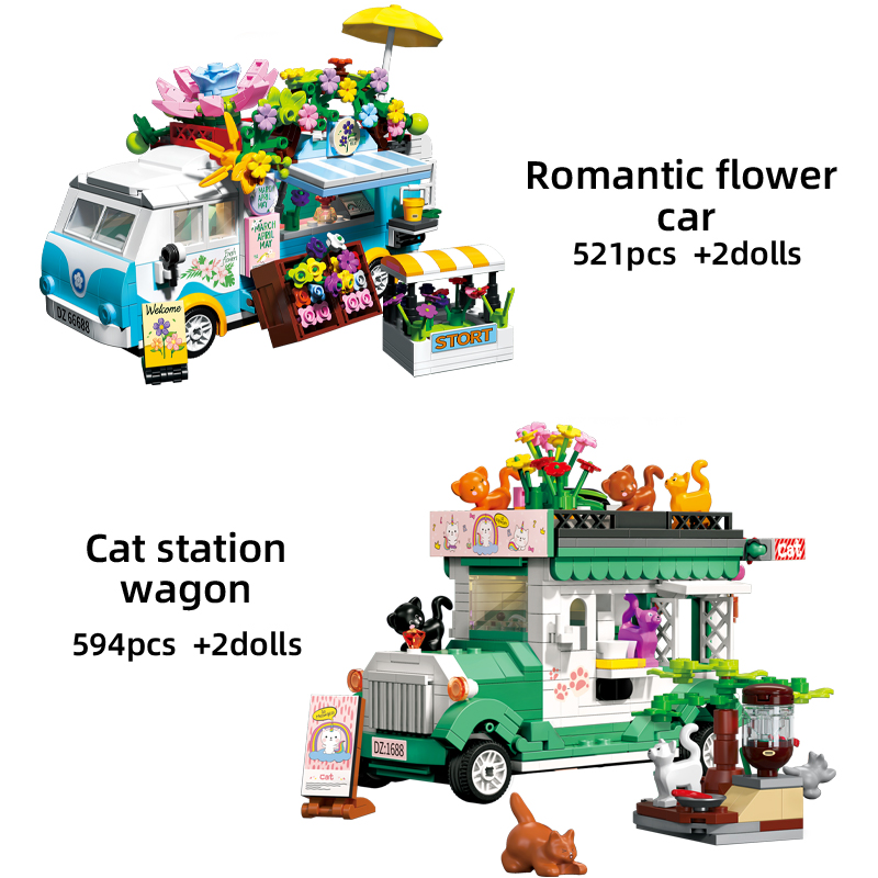 7269 h3gzhu Street Building Blocks Bricks Toys For Girls Gifts Collection
